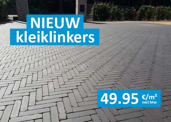 Promotie in kleiklinkers zwart getrommeld bij Top Tegel 04 in West Vlaanderen