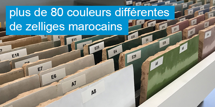 Plus que 80 differents couleurs en zelliges Marocains pour la cuisine, salle de bains ou toilettes chez top tegel 04 prés de courtrai, Menin et Comines