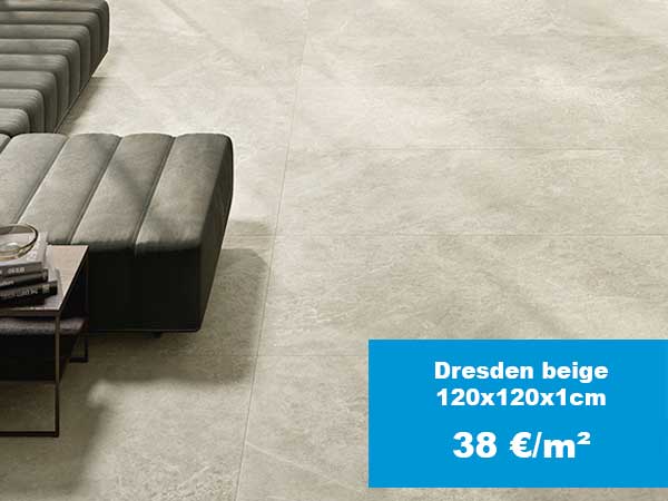 Stockverkoop, einde reeksen en loten in grote goedkope vloertegels van 80x80, 90x90 100x100 tot 120x120cm